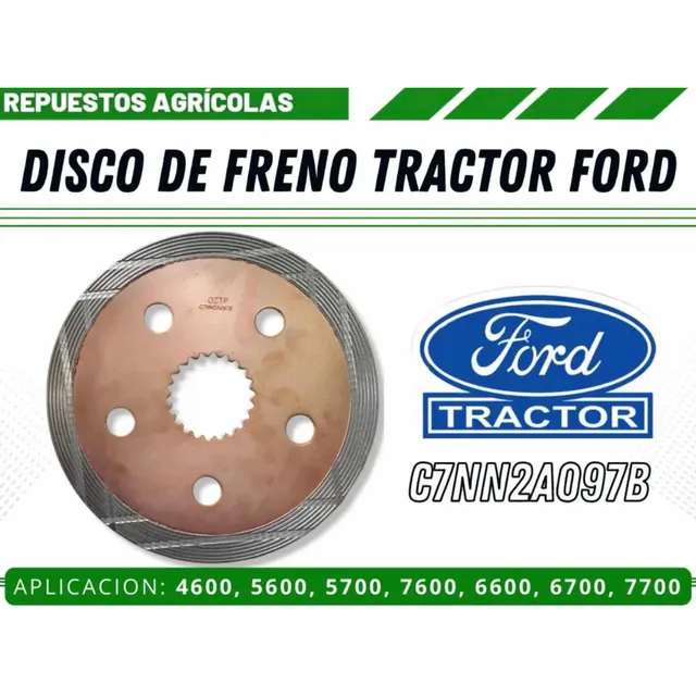 Disco De Freno Tractor Ford 4000/5000/7000 C7nn2a097b