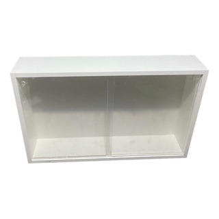 Nicho Expositor Para Colecionáveis Em Mdf Branco Com Portas Nicho Expositor Para Colecionáveis Em Mdf Branco Com Portas