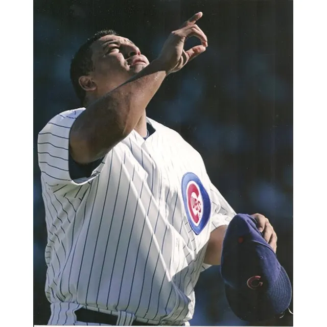 Carlos Zambrano / Foto Con Uniforme De Cachorros De Chicago