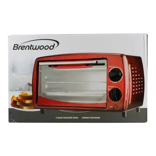 Horno Tostador Electrico Color Rojo Brentwood