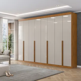 Guarda Roupa Casal 8 Portas Amplo Moderno Puxadores Em Mdf Guarda Roupa Casal 8 Portas Amplo Moderno Puxadores Em Mdf