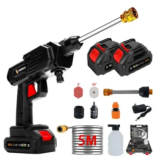 Pistola Para Hidrolavadora Electrica Portatil Inalambrica K2 Espumadora Hidro Lavadora Portatil Para Baterias Cargador De Carro Accesorios Negro 50hz/60hz