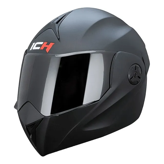 Casco Moto Negro Abatible Doble Visor Ich Certificado Dot