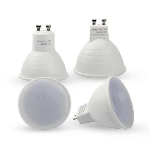 Pack 10 Ampolletas Gu10 7w = 50w Tipo Dicroica Sec / Hb Led Color de la luz Frío