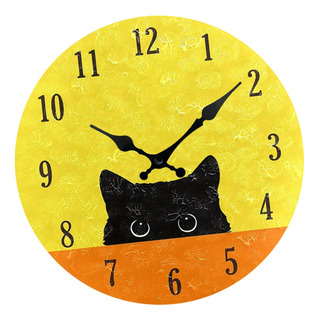 Reloj De Pared Con Diseño De Gato, Elegante Y Estilo D Reloj De Pared Con Diseño De Gato, Elegante Y Estilo D