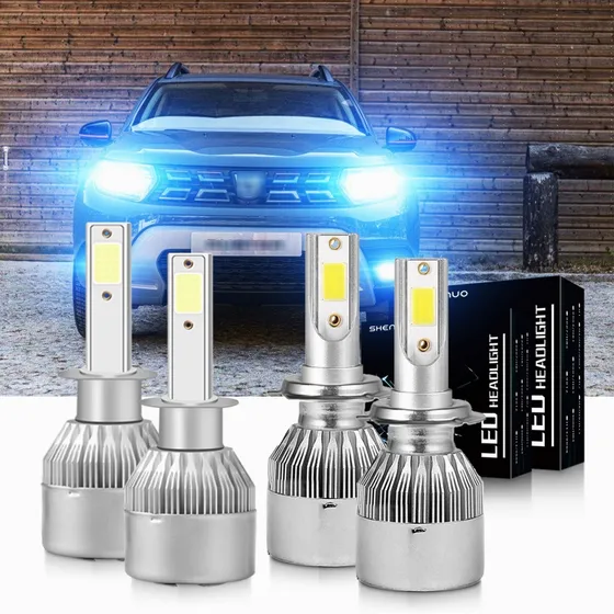 Kit De Luces Led H1 H7 Para Renault Duster 2013-2018 2019