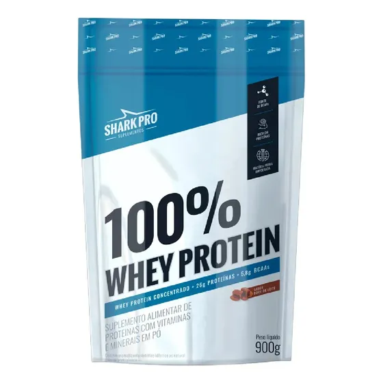 100% Whey Protein Pouch 900g Shark Pro