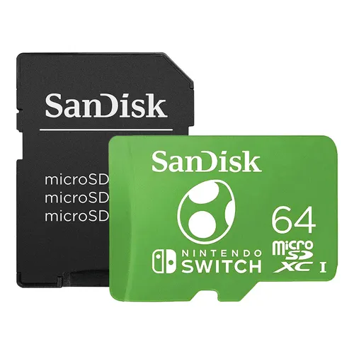 Cartão de memória SanDisk SDSQXAT-064G-GNCZN Nintendo 64GB