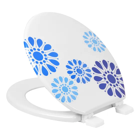 Asiento Tapa Estampada - Derpla - Modelos A Eleccion Color Estampado Flores Retro