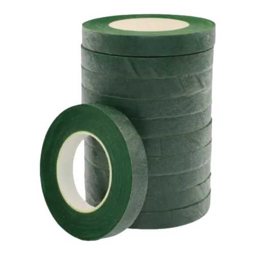 Teipe Floral Crisvi Color Verde Musgo