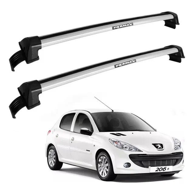 Barras Vacas De Techo Eqmax Acero Peugeot 206 4p 99-10