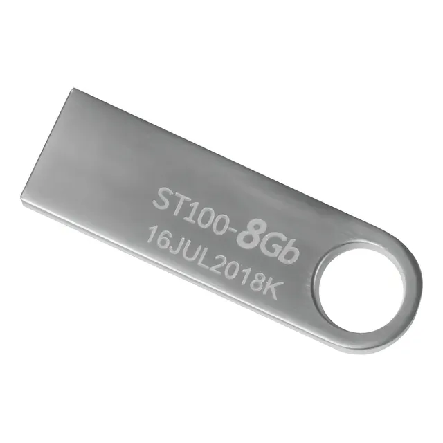 Memoria USB Stylos Tech ST100 8GB 2.0 Liso plateado