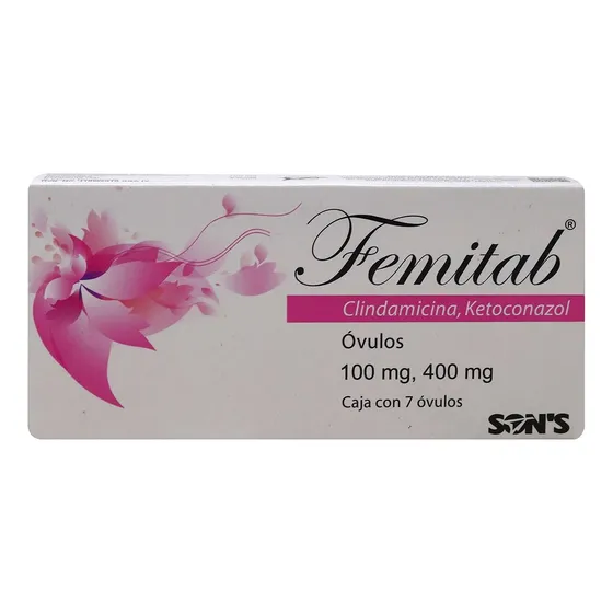 Femitab Caja C/7 Óvulos De 100/400 Mg. C/u  