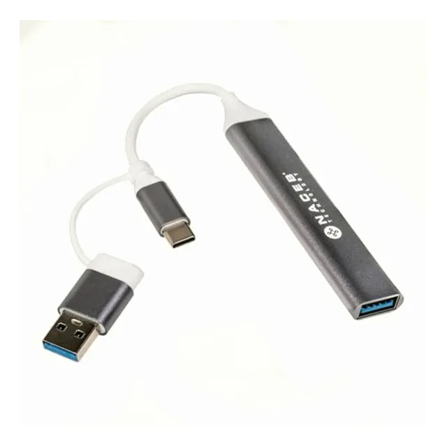 Naceb Hub Usb-c/a A 4 Puertos 1*usb3.0, 3*usb2.0 Na-0124