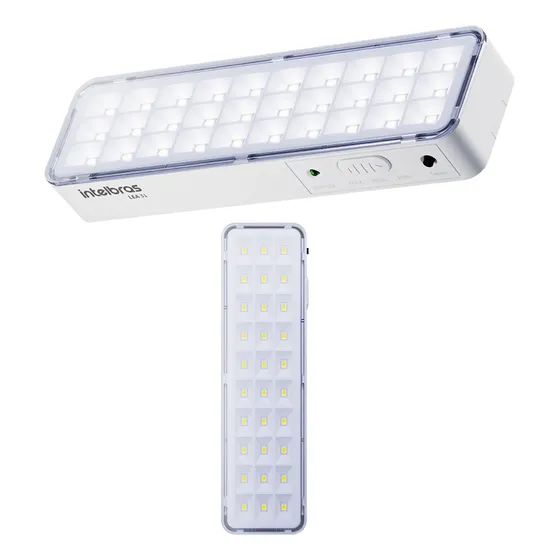 Kit 2 Luminária Automática Luz Emergência Autônoma Intelbras
