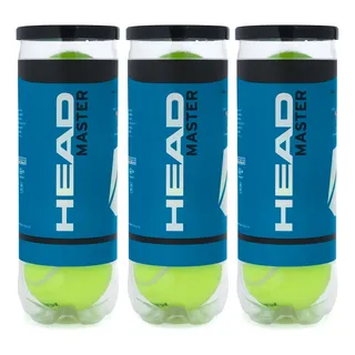 Bola De TĂȘnis Head Master Pack Com 3 Tubos Bola De TĂȘnis Head Master Pack Com 3 Tubos