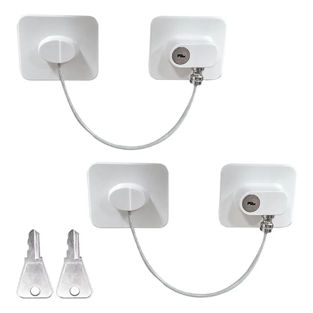 Cerradura Refrigerador Bloqueo Seguridad Seguro Nevera 2pcs