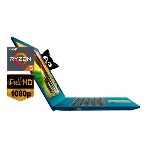 Gateway 1tb Ssd + 8gb Notebook Amd Ryzen 5 14 Fhd / Outlet C Color Azul - Excelente (Reacondicionado)