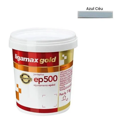 Rejunte Epóxi Ligamax Gold Ep500 Azul Céu 1KG
