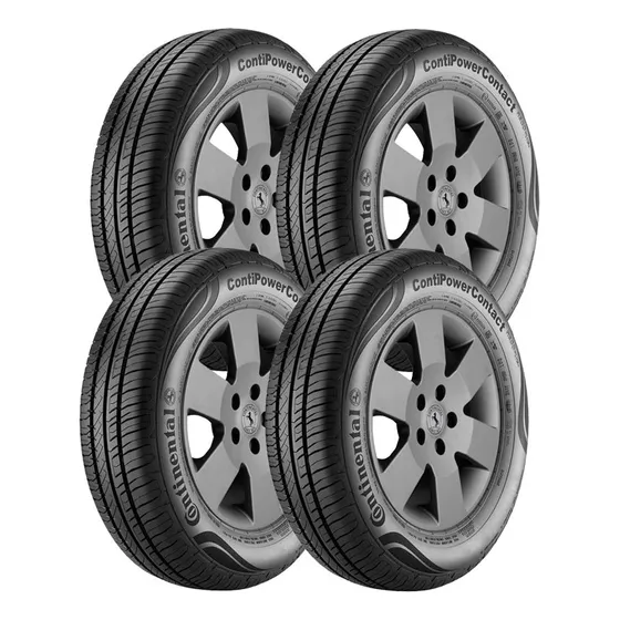 Kit 4 Pneus 175/65R14 ContiPowerContact Continental 82T Aro 14