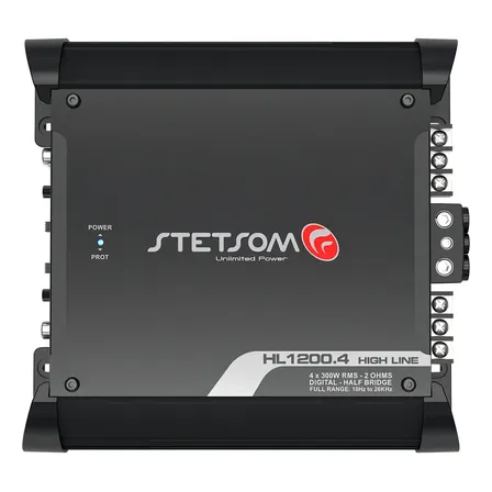 Módulo Amplificador Stetsom High Line Hl1200.4 1200w 2 Ohms Preto