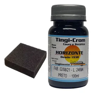 Tinta P/ Couro Plastico Banco Carro Sapato Tenis SofĂĄ 100ml Cor Preto Semi Brilho Tinta P/ Couro Plastico Banco Carro Sapato Tenis SofĂĄ 100ml Cor Preto Semi Brilho