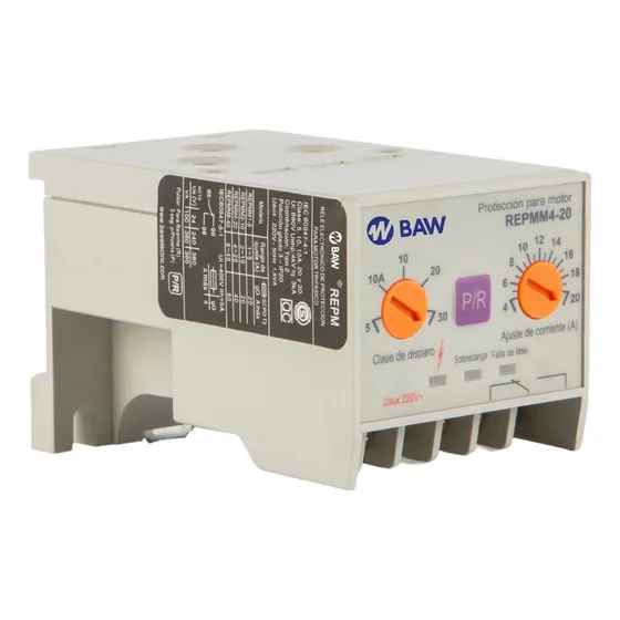Repmm4-20 Relé De Sobreintensidad 4-20a 2,2-9kw Baw