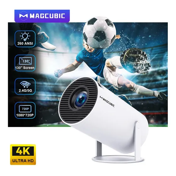 Proyector Hy300 Pro 4k Con Tripode Y Cubre Lente (android)
