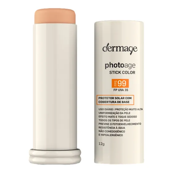Protetor solar Dermage Photoage FPS 99 1 unidade de 12 g cor Médio