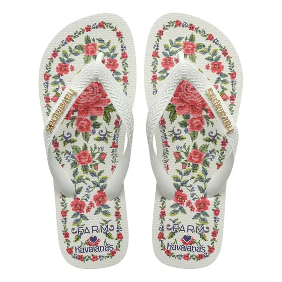Chinelo Havaianas Farm Flor De Realeza Original