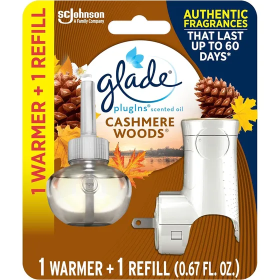 Ambientador Glade Eléctrico  19.8ml, Madera De Cachemira