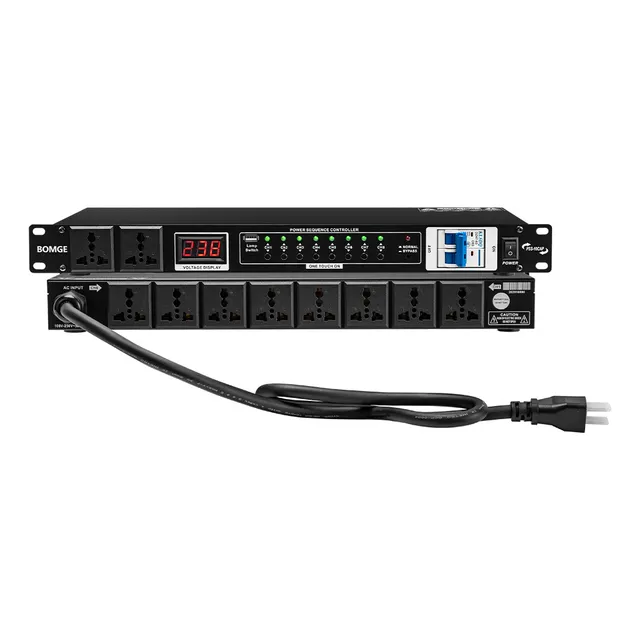 Rack Multicontacto 10 Pluges Supresor De Picos 32a Bomge