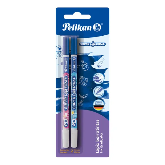 Borratintas Pelikan Super Pirat 2 Borra Tinta Corrige