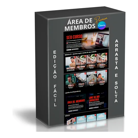 Área De Membros Profissional No Canva Grátis + Super Bônus