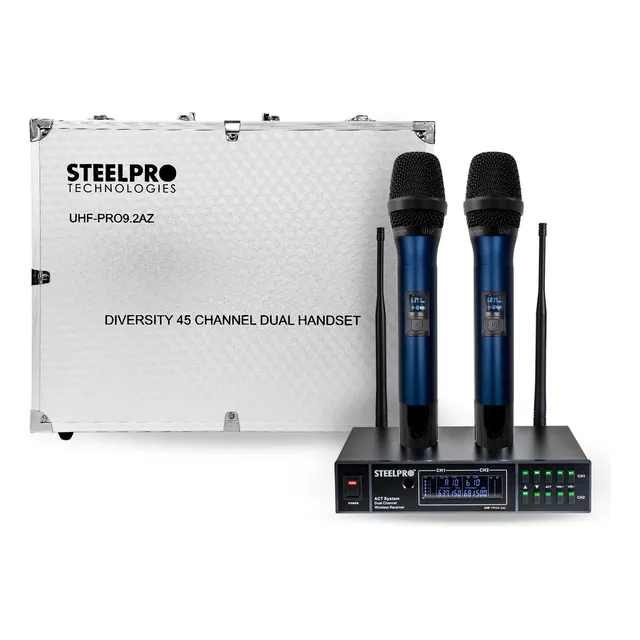 Microfono Uhf Profesional Steelpro Frecuencia Multicanal