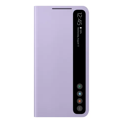 Smart Clear View Cover Para Galaxy S21 Fe 5g Color Lavender