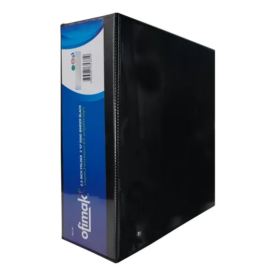 Carpeta 3 Aros Negro 2.5  Ofimak Ok159