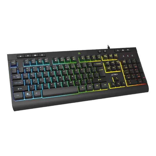 Teclado Diseño Gamer Alambrico Acteck Aurean Ta477g Teclado Negro Idioma Multi-lenguaje