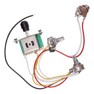 Interruptor De 3 Vías Del Circuito De Cableado De Guitarra E Interruptor De 3 Vías Del Circuito De Cableado De Guitarra E