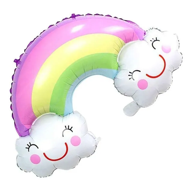 Globo Arcoiris Nube Tamaño 80 Cm Aprox 