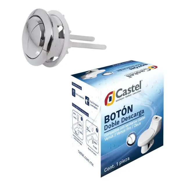 Botón Doble Descarga Wc Zeus/venus Cr Castel Original Azume