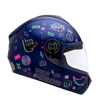 Capacete Moto Infantil Criança Fly Young Live Capacete Moto Infantil Criança Fly Young Live
