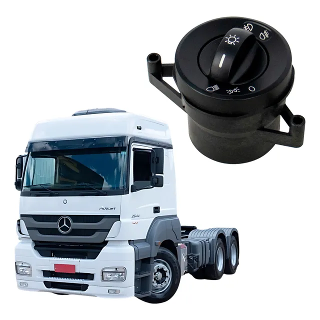 Chave Luz Farol Mercedes Axor Atego Compatível