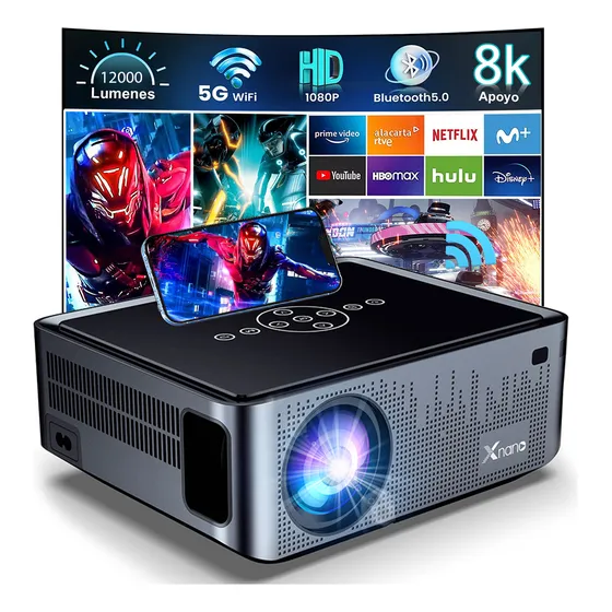 Proyector Android X1 Pro 8k Wifi Inteligente Full Hd 12000lm