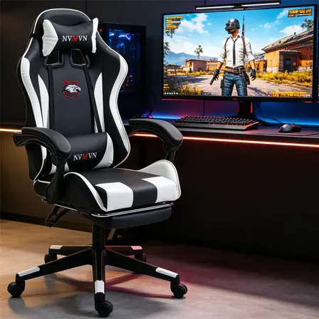 Silla Gamer Ergonomic Ajustable Cojines Lumbar Y Cervical