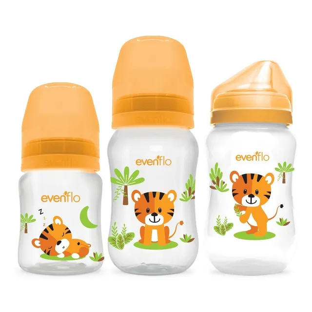 Set 2 Biberones Anticólicos Evenflo Con Vaso Entrenador