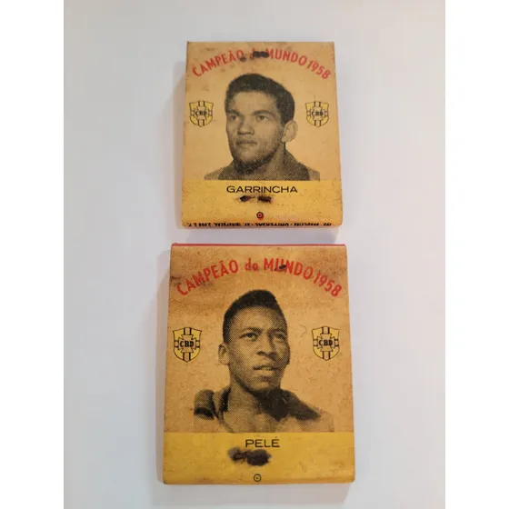 Coleção De Caixas De Fósforos Copa 1958 - Pelé - Garrincha