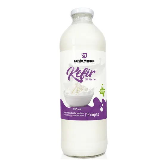 Kefir De Leche Probiótico Natural 910ml Sin Azucares