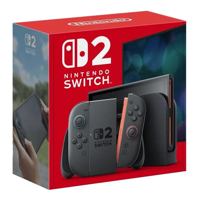 Console Nintendo Switch 2, 256gb, Preto, Azul E Vermelho Preto