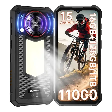 Oukitel Wp53s Celular Resistente 128db Altavoces Dual Sim 128 Gb Rom 4+12 Gb Ram 11000mah Con Luz De Camping Nfc Radio Fm